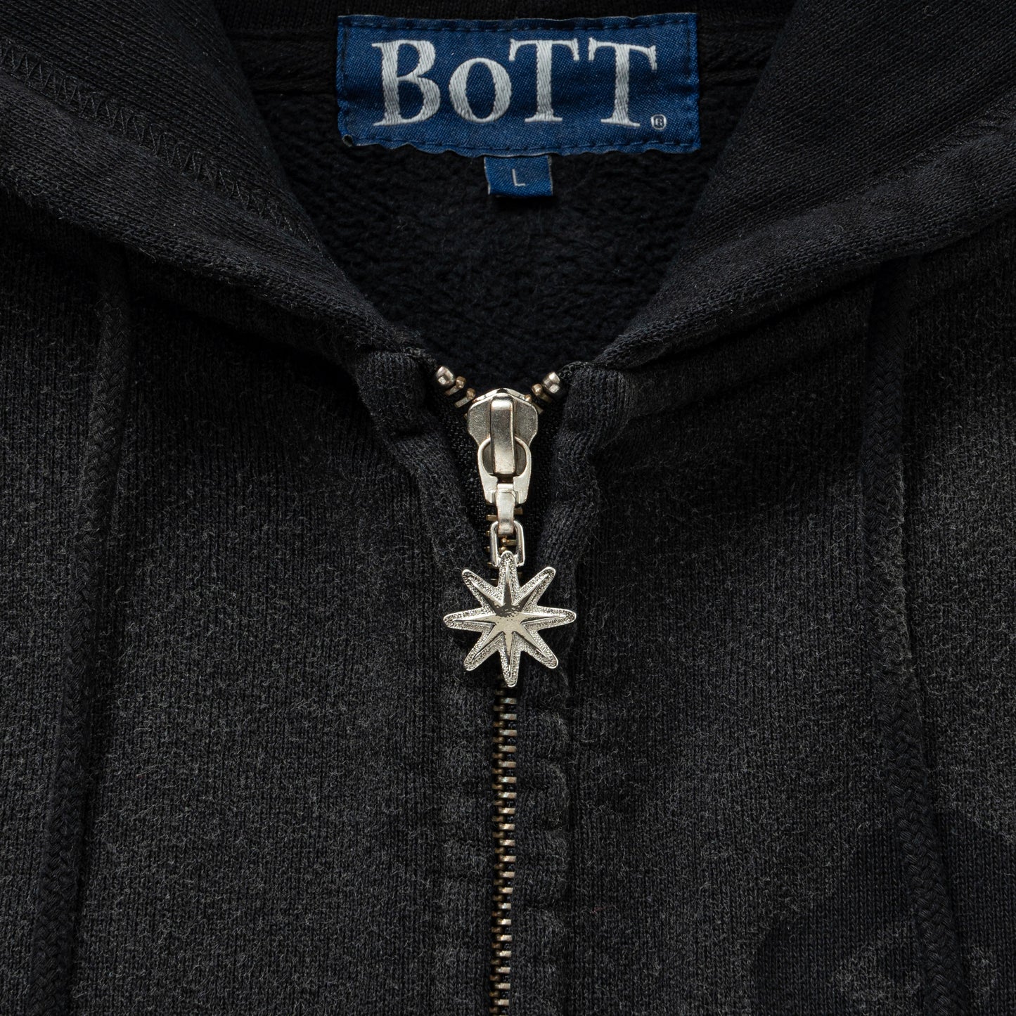 Washed Lucky Logo Zip Hoodie