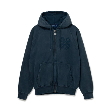 Washed Lucky Logo Zip Hoodie