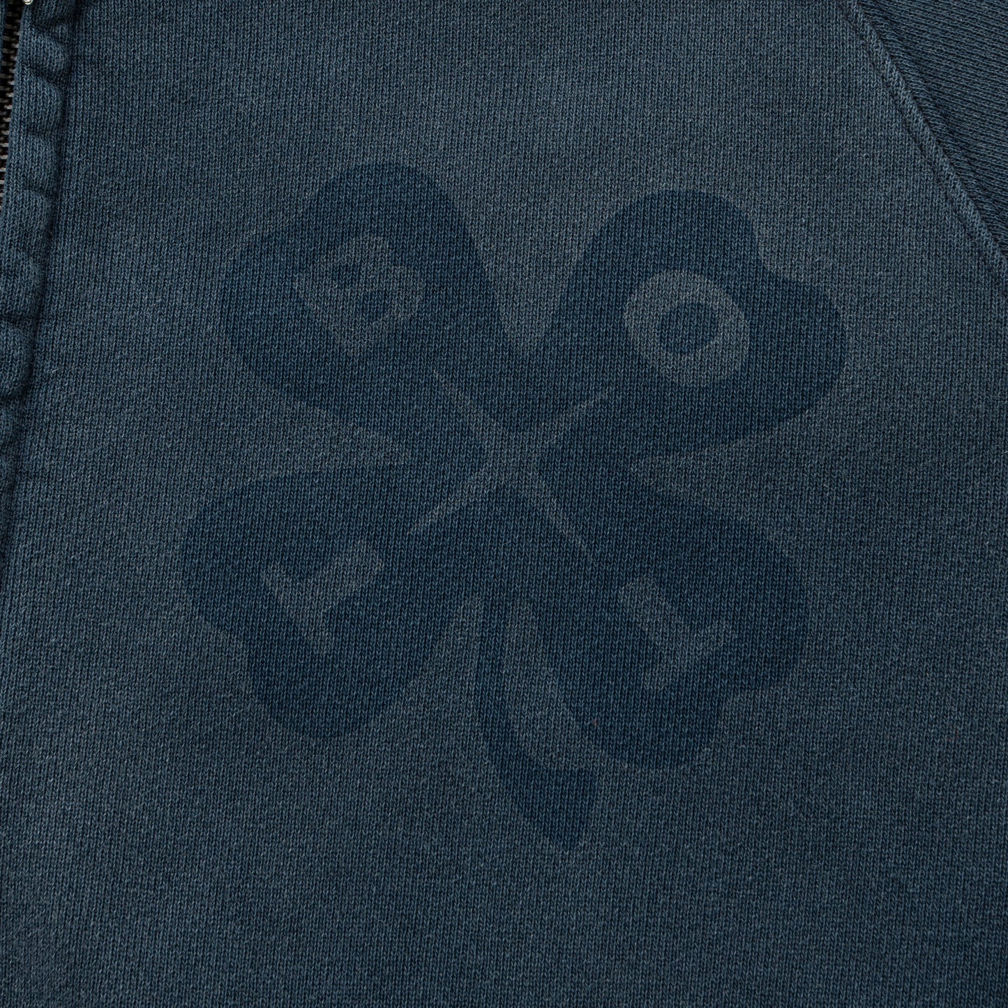 Washed Lucky Logo Zip Hoodie