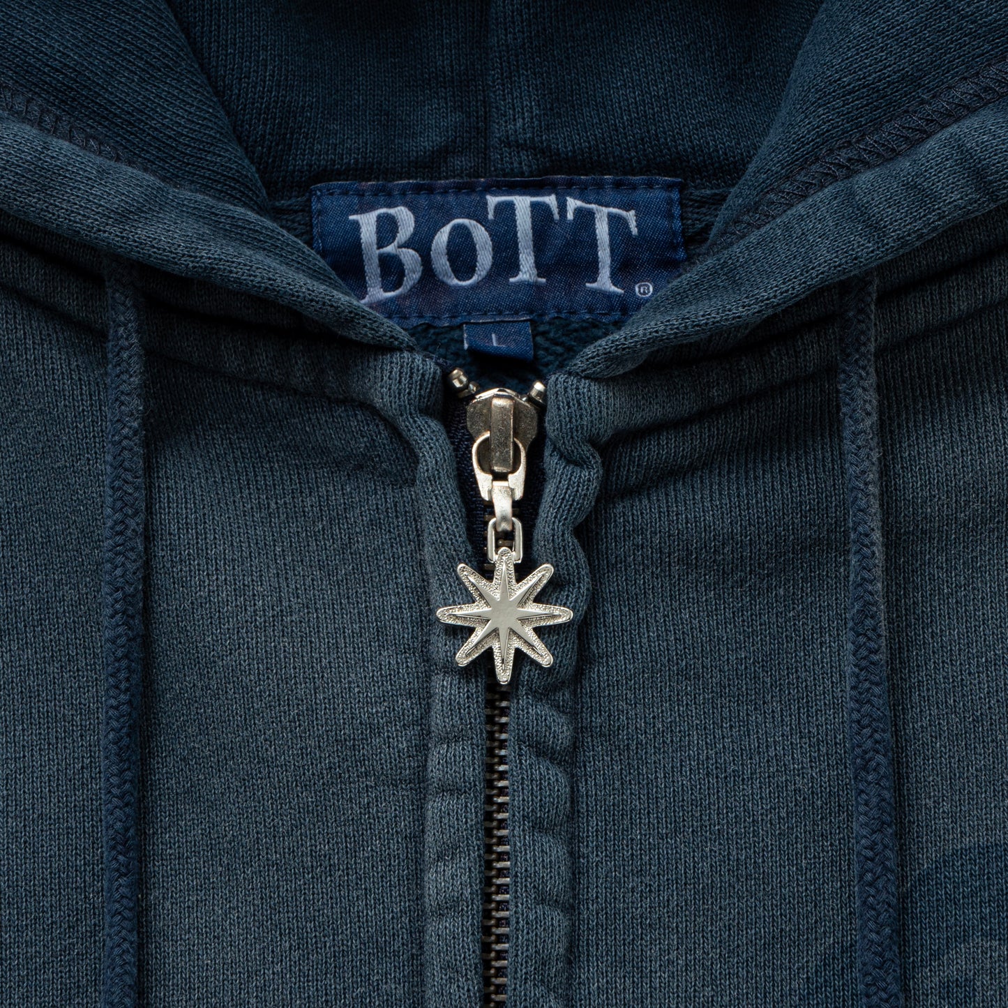 Washed Lucky Logo Zip Hoodie