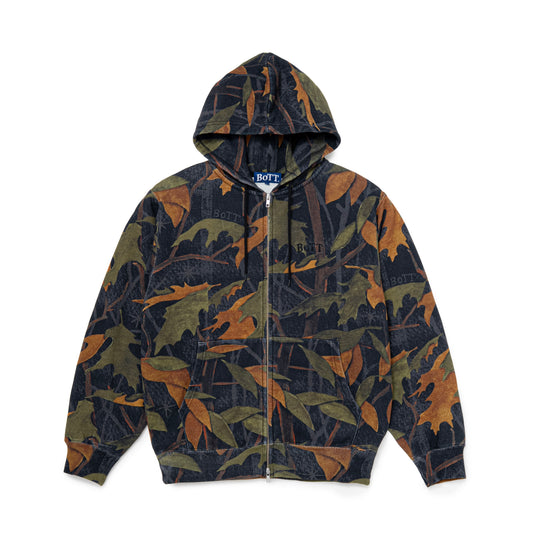 Washed Tree Camo Zip Hoodie