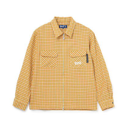 Zip-up Flannel Shirt
