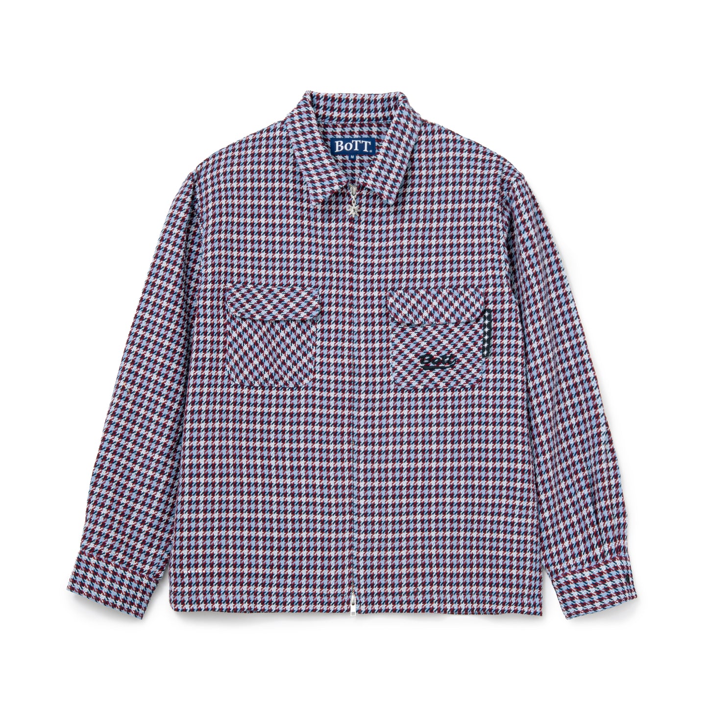 Zip-up Flannel Shirt