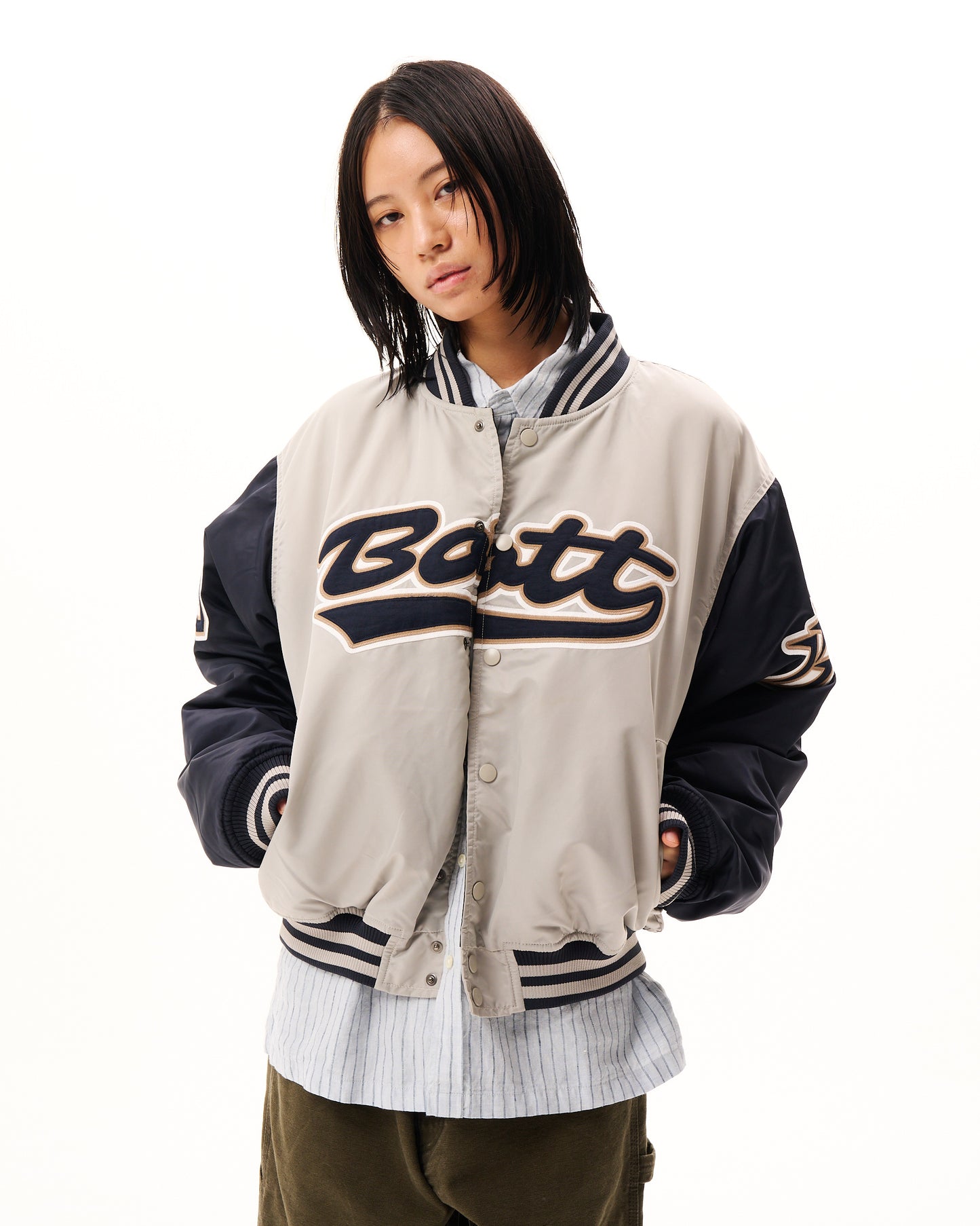 Nylon Varsity Jacket