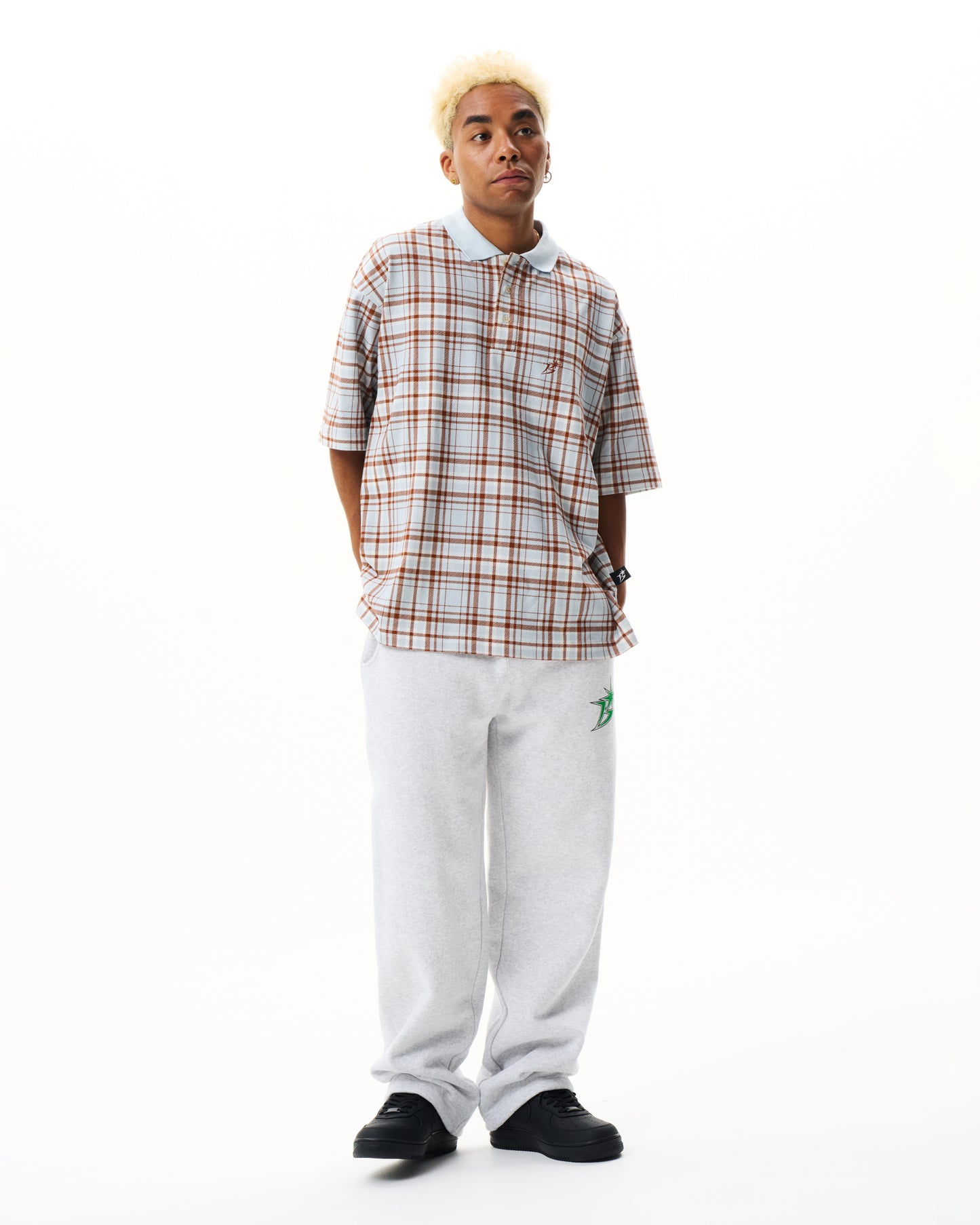 Plaid S/S Polo Shirt