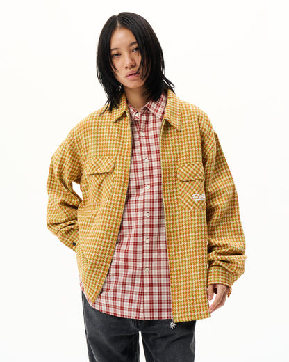 Zip-up Flannel Shirt