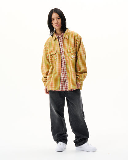 Zip-up Flannel Shirt