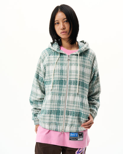 Heavy Check Zip Hoodie